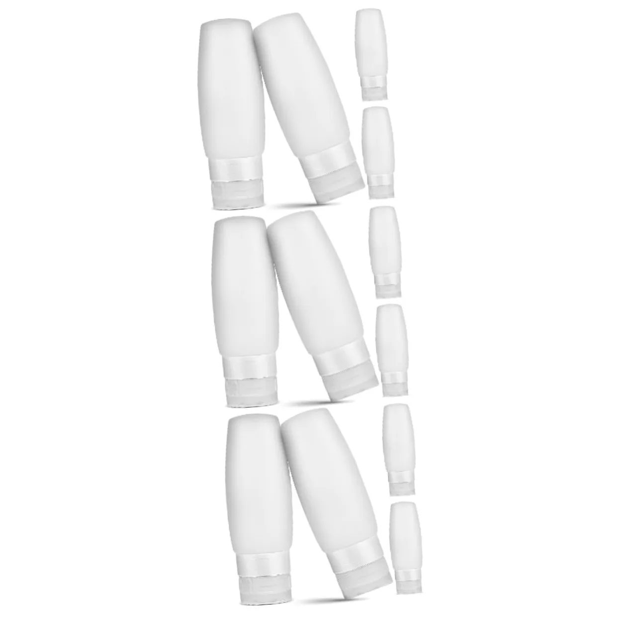 FOMIYES 3 Set Di Flaconi Da Viaggio Per Articoli Da Toeletta Con Pompa Flaconi Per Shampoo Ricaricabili Resistenti Alle Perdite Da 100 Ml Per Viaggi 4 Pezzi*3