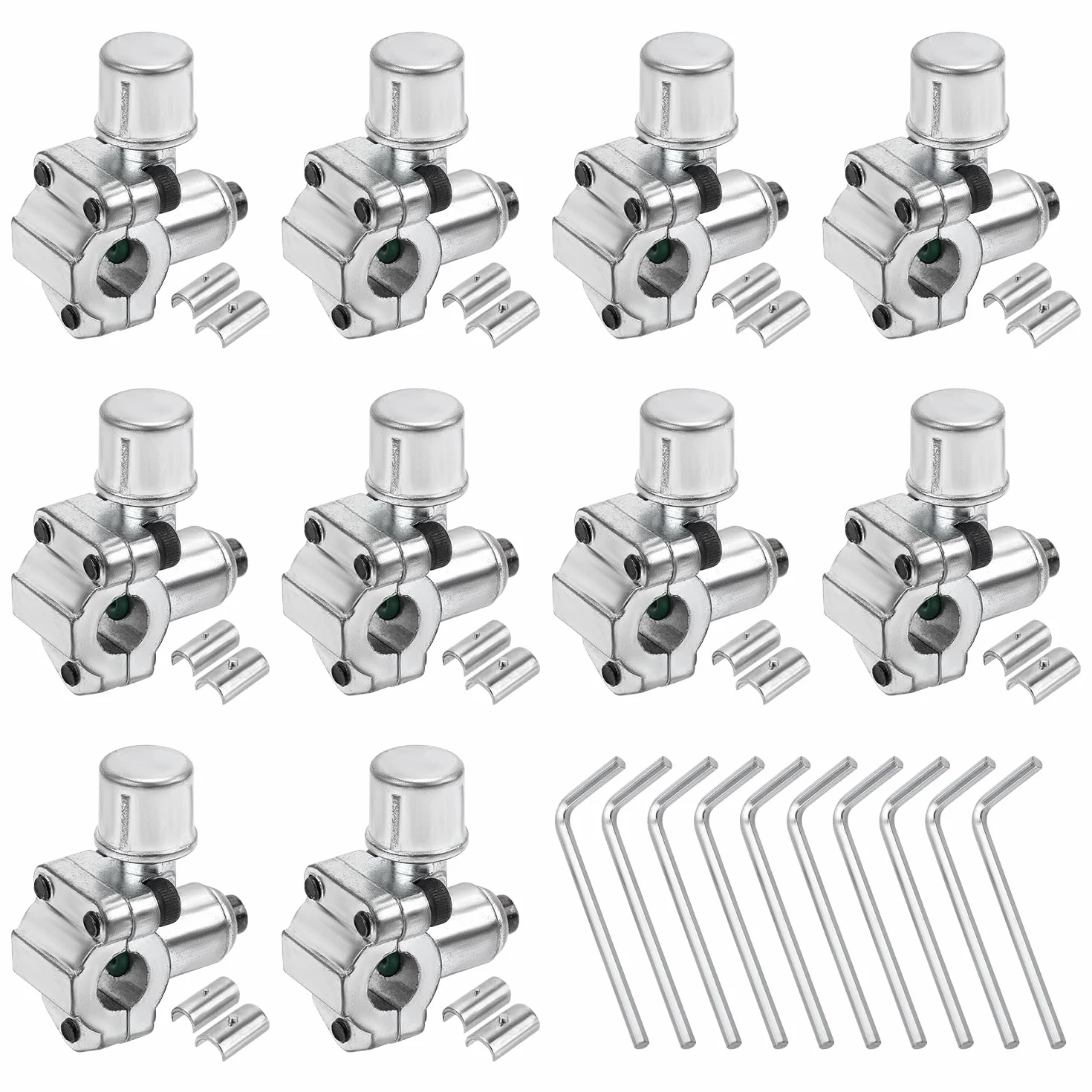 Gosknor BPV-31 Valvola Perforante Proiettile 10pz con Chiavi Esagonali e Adattatori, Compatibile Tubi 1/4" 5/16" 3/8"