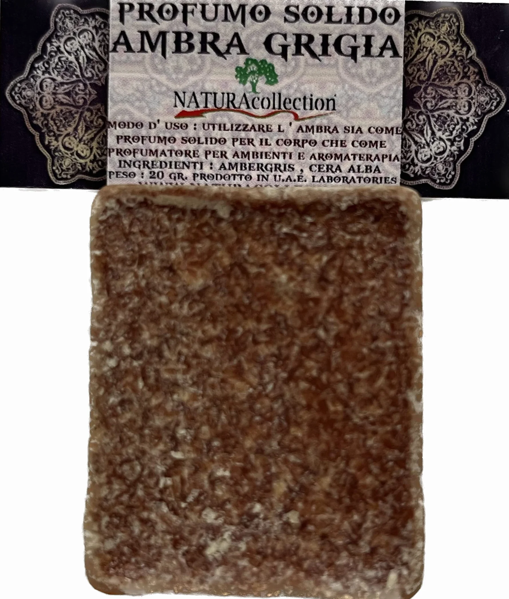 AMBRA GRIGIA PROFUMO SOLIDO (1 unità X 25 GR.)