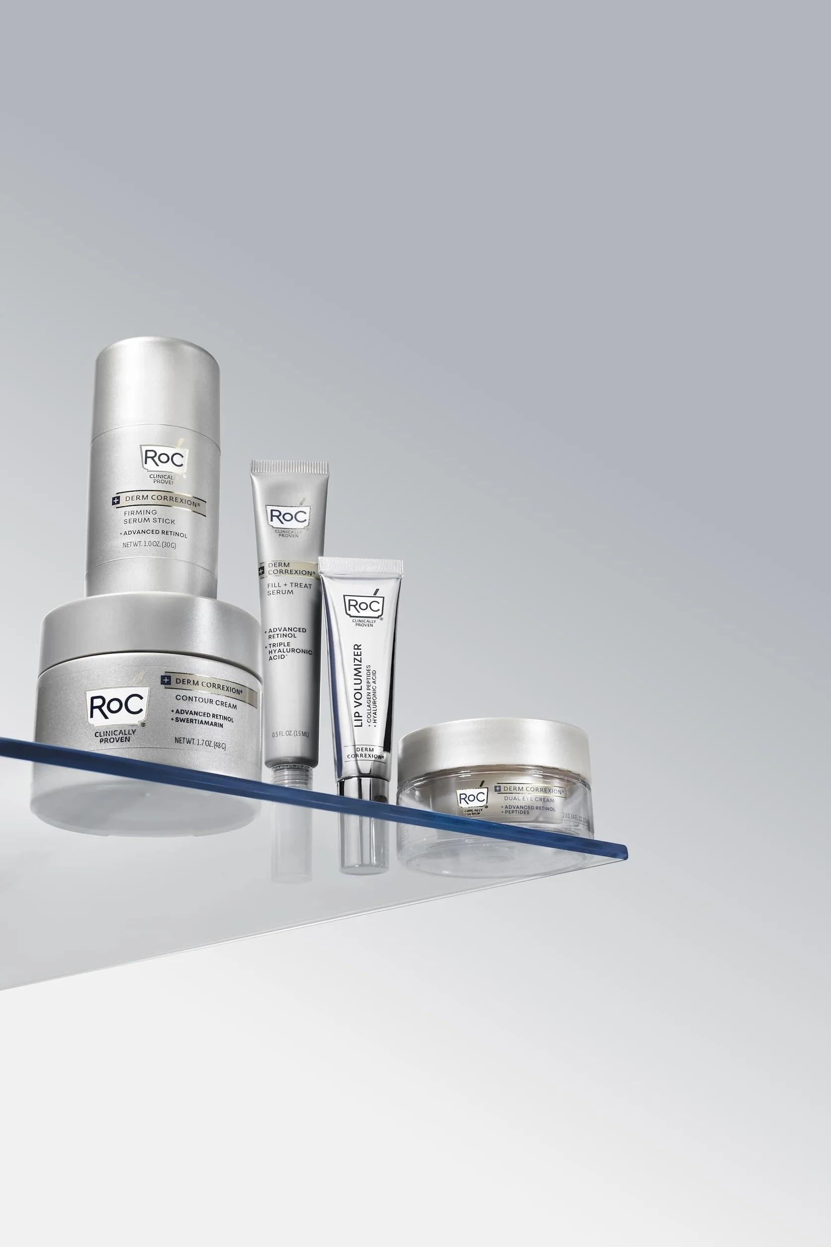 RoC Derm Correxion Volumizzante Labbra Balsamo Rimpolpante con Acido Ialuronico e Peptidi di Collagene 10 ml