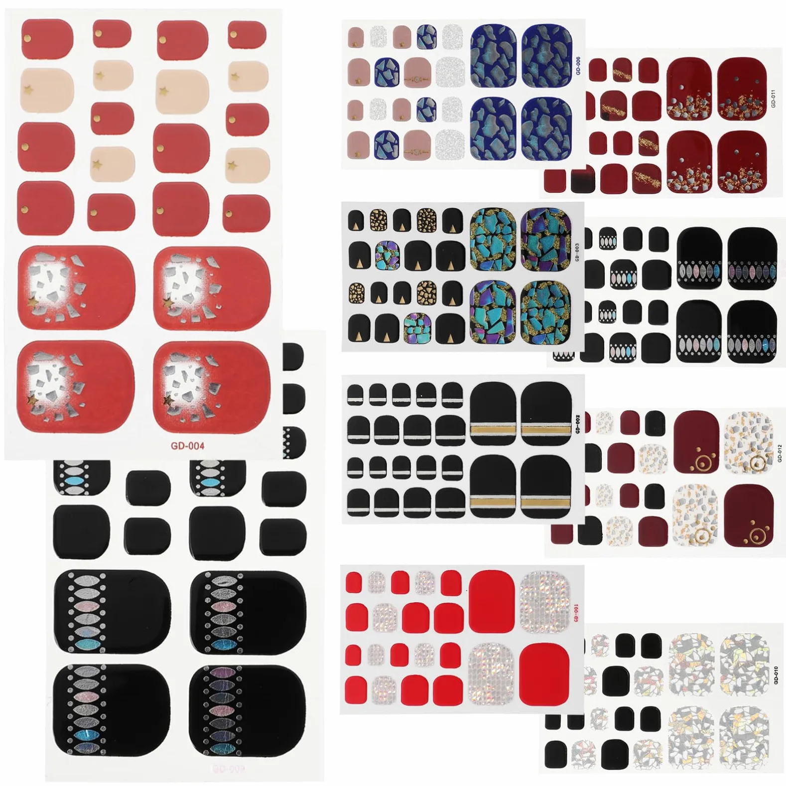 36pezzi Adesivi Per Unghie Impermeabili Nail Art Per Decorazione Per e Ragazze Per e Speciali