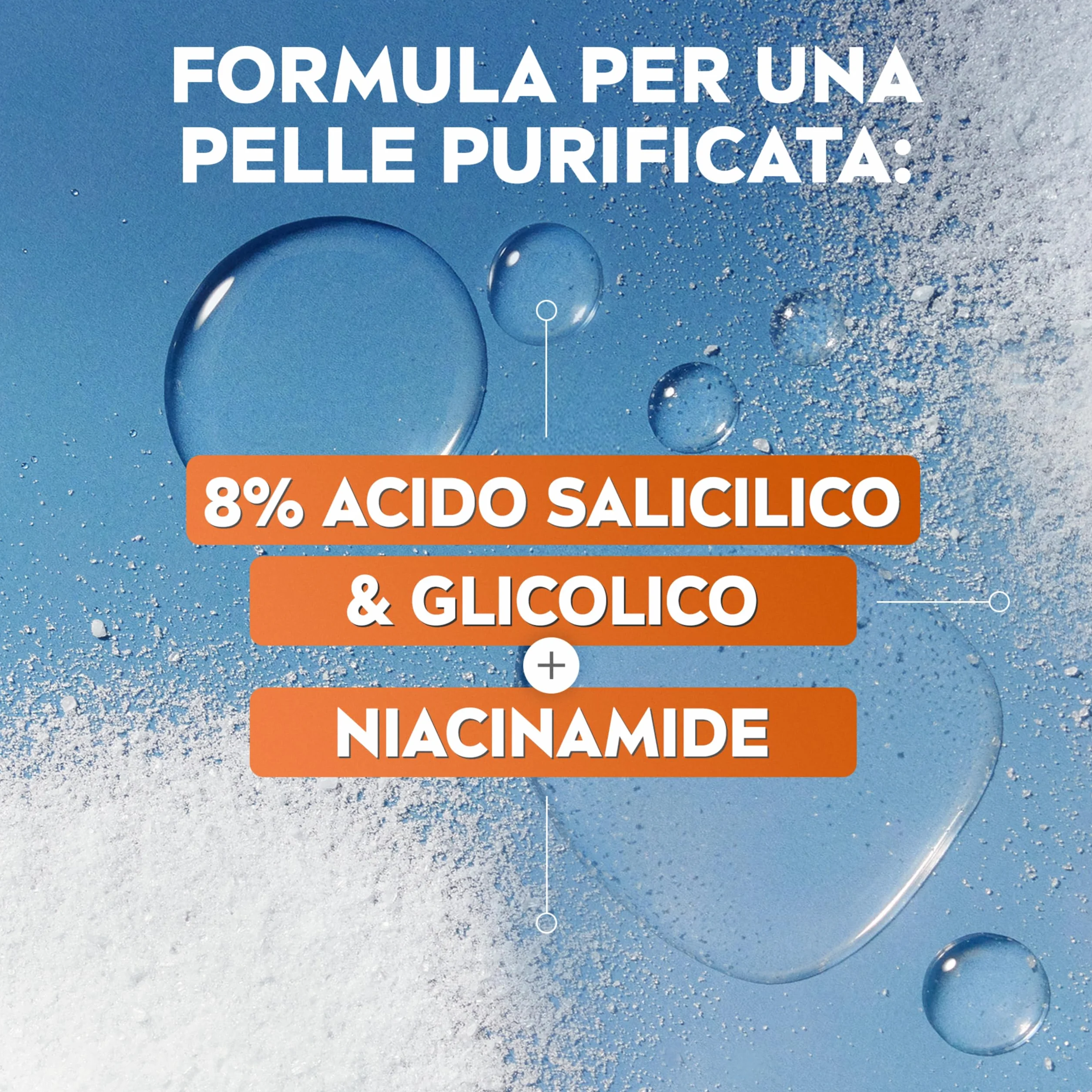 NIVEA Derma Skin Clear Peeling Anti-Imperfezioni 40 ml, Peeling viso esfoliante per la cura della pelle mista con Acido Glicolico, Acido Salicilico e Niacinamide, Esfoliante viso purificante