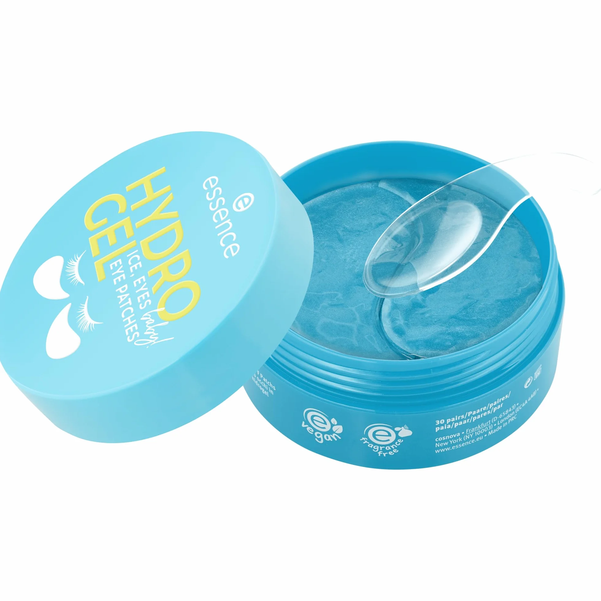 essence Patch occhi HYDRO GEL ICE, EYES, baby! 30 coppie, idratante, rinfrescante, brillante (30pair)