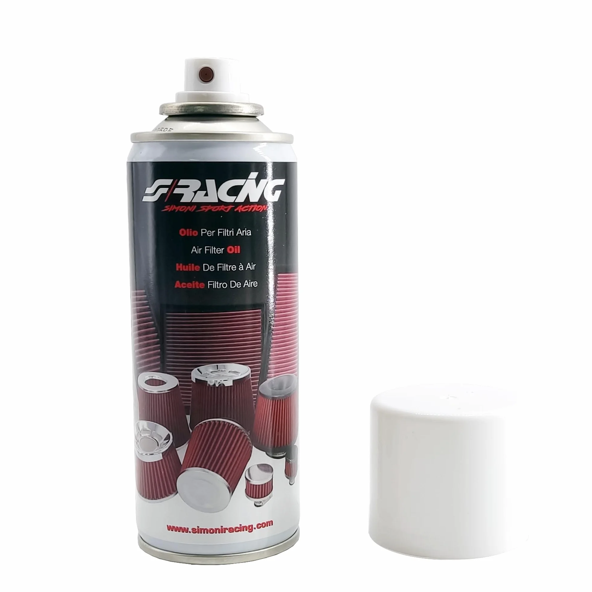 Simoni Racing Kit Pulizia Filtri Aria 200ml Olio + 200ml Detergente per Auto Moto