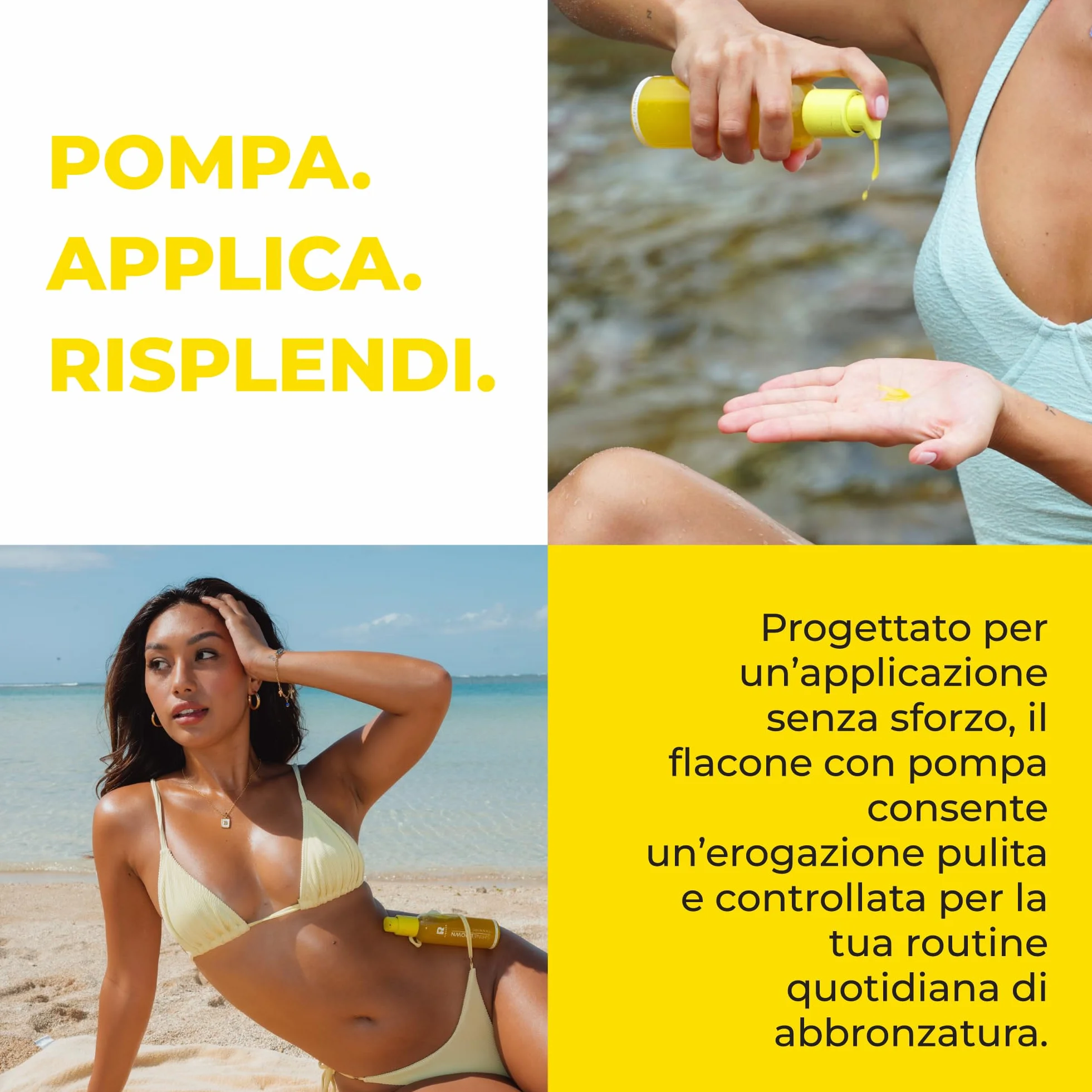 BYROKKO Shine Brown Tropical Olio Abbronzante Solare (145 ml), Acceleratore di Abbronzatura efficace al Sole e nei Lettini Solari, Olio Super Attivo per un’Abbronzatura della Massima Intensità