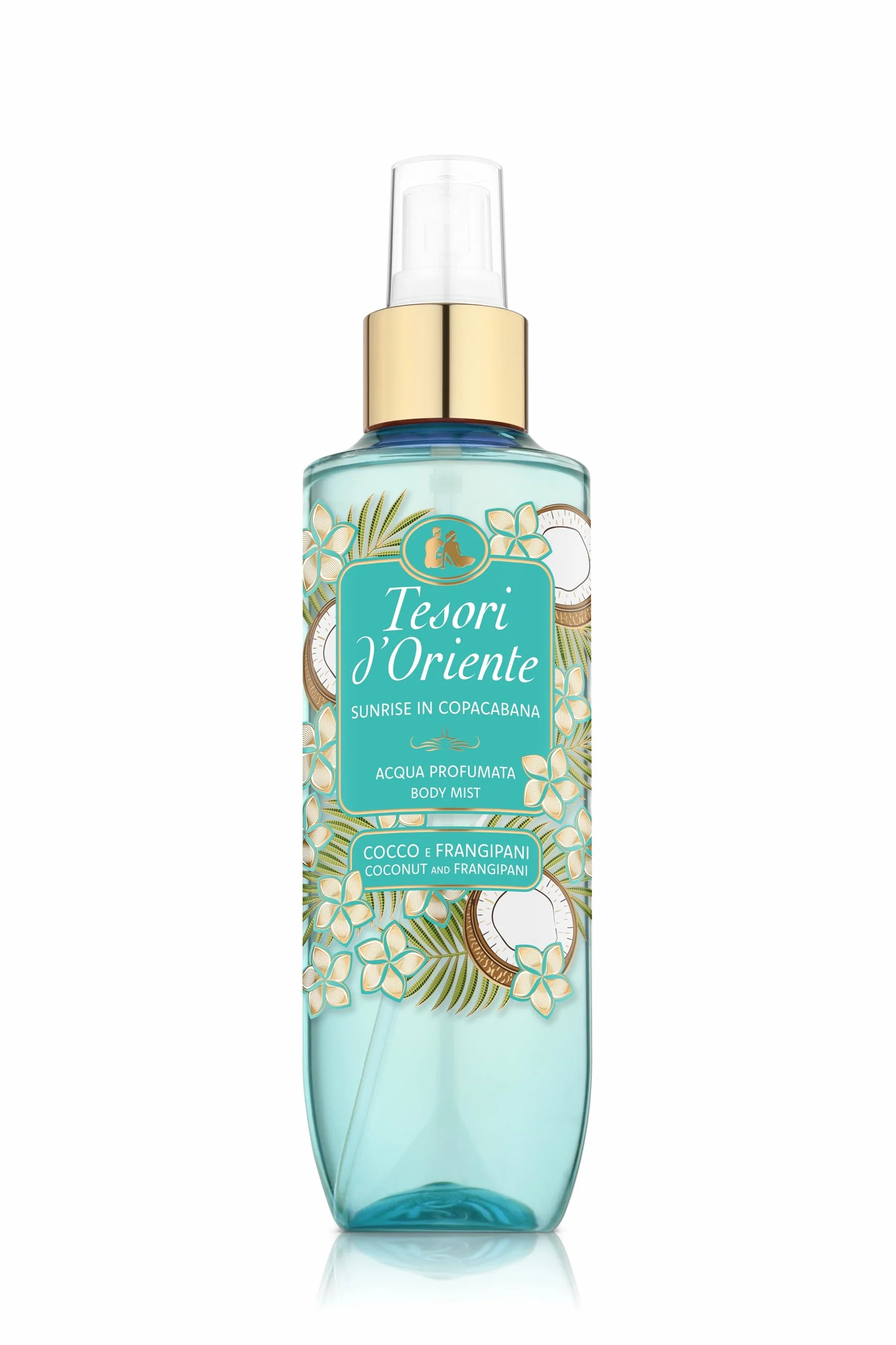 Tesori d'Oriente Acqua Profumata Corpo Cocco e Frangipani 200ml