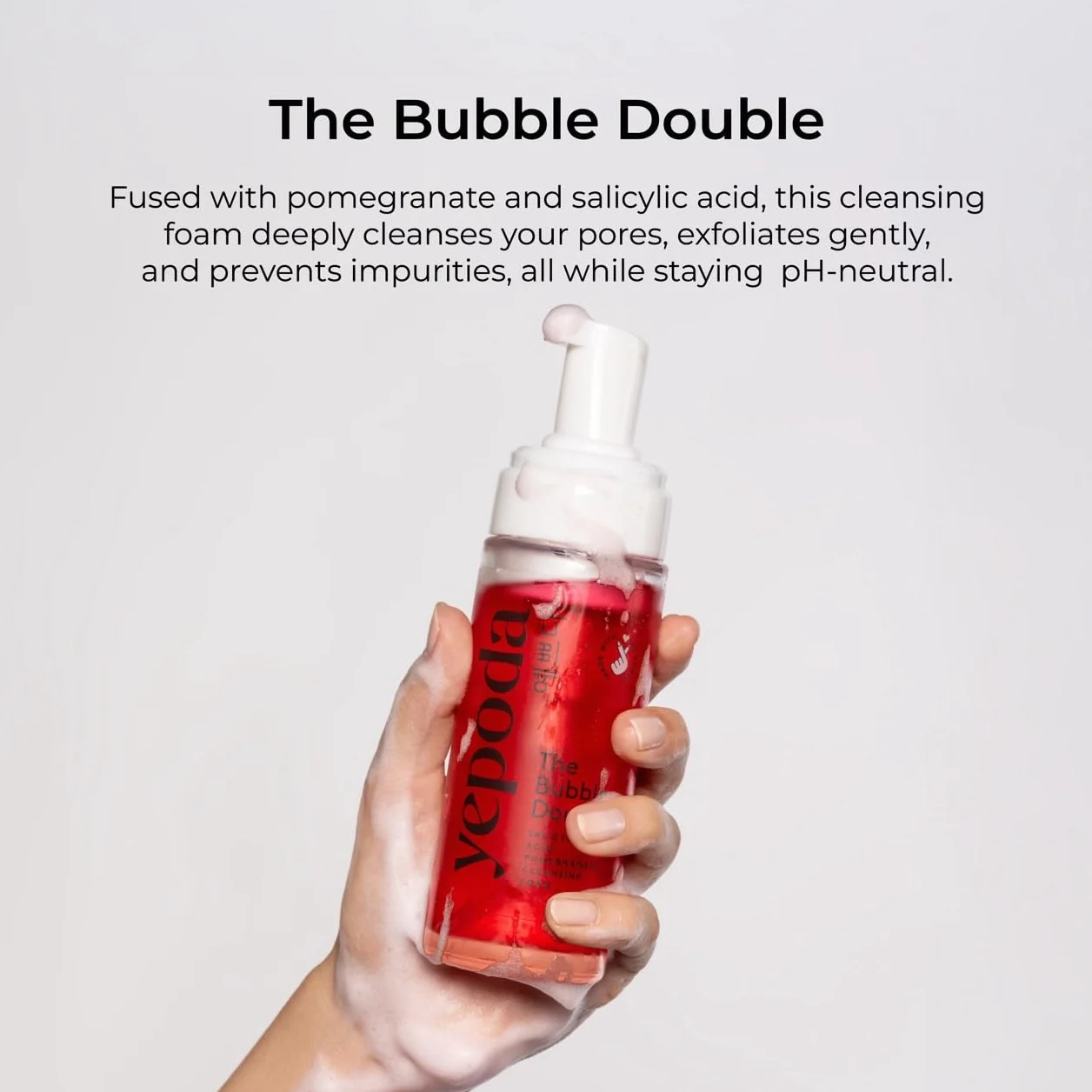 Yepoda The Bubble Double Schiuma Detergente Coreana Vegana 120 ml