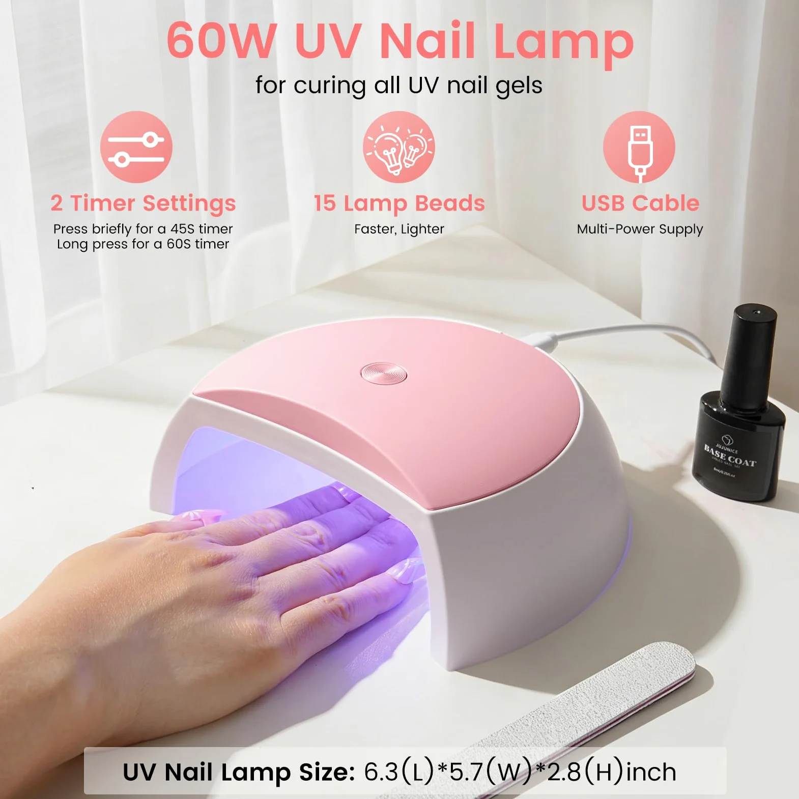 Deciniee Kit per unghie in acrilico: set in polvere acrilica con lampada UV, trapano elettrico per unghie, punte finte, 6 colori polvere + gel monomero, set per nail art in confezione regalo viola, da