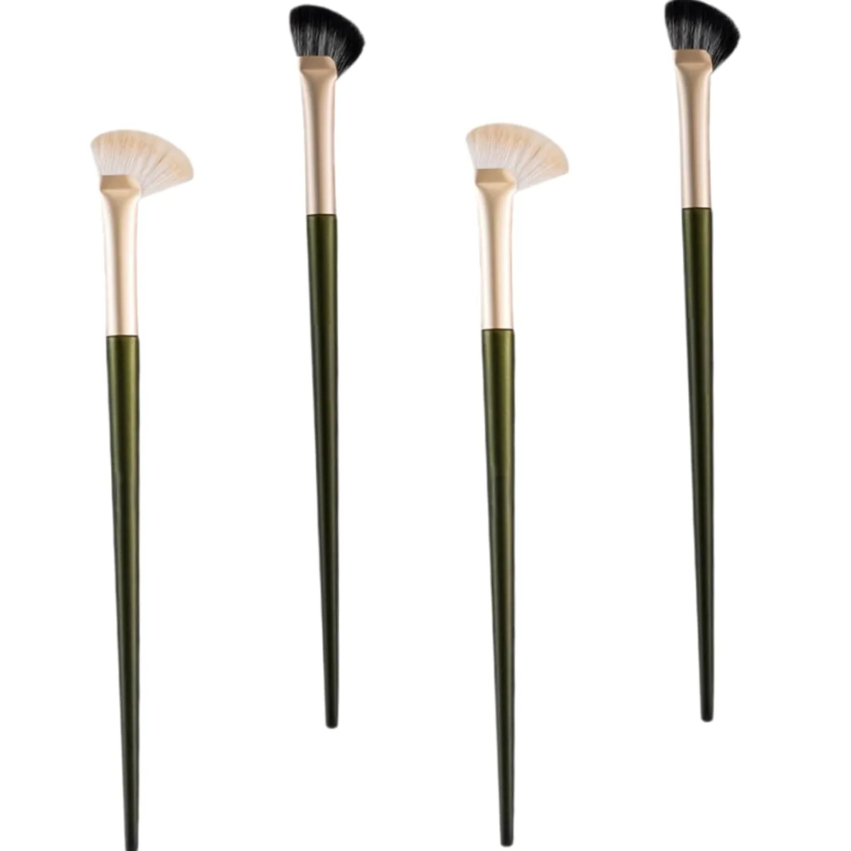 FRCOLOR 5 Set Di Pennelli Per Il Trucco Pennello Per Il Contorno Del Naso Angolato Pennello Per Ombretto Angolato Per Fondotinta 4 Pezzi*5