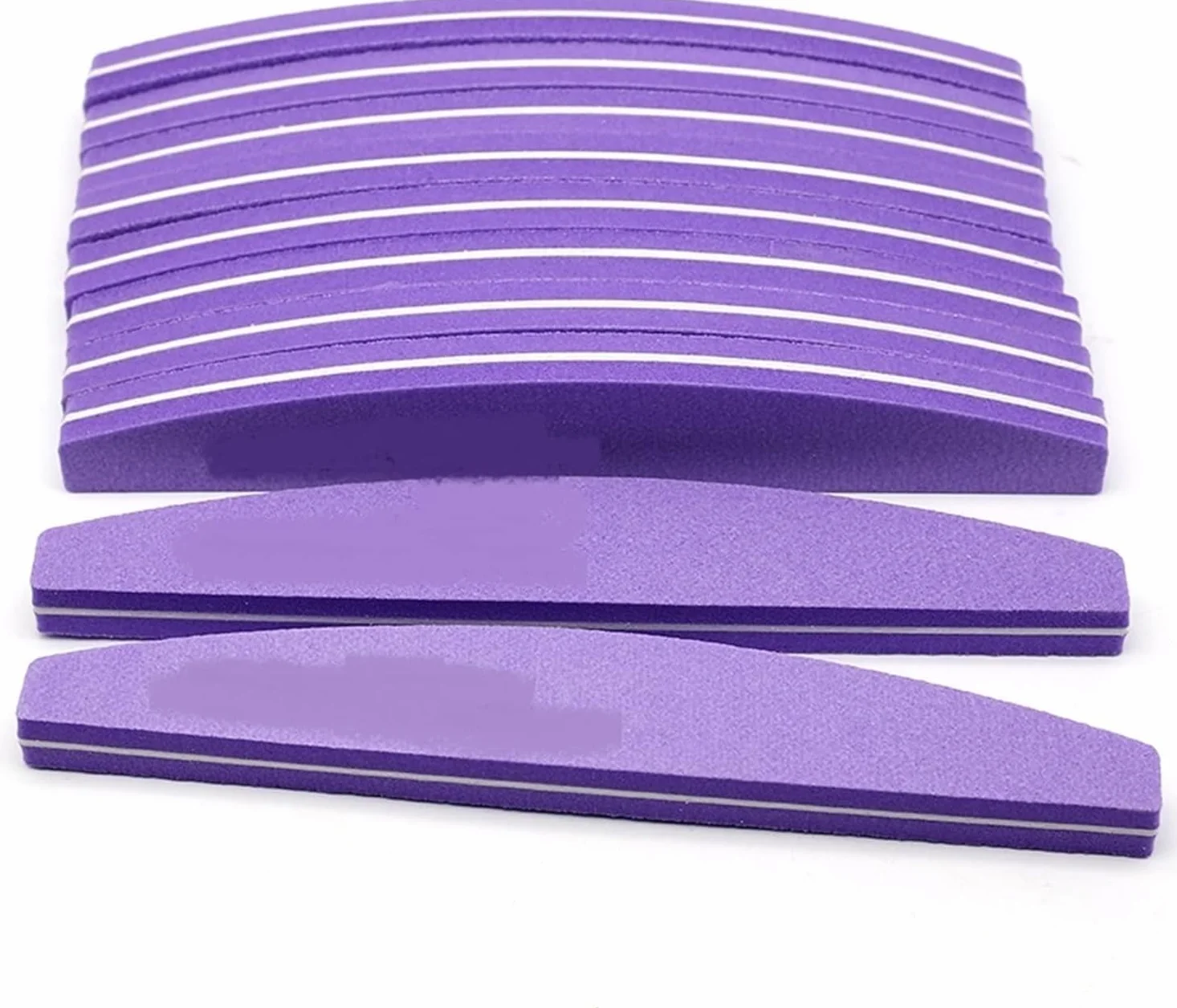 10 PEZZI SQUADO Buffer per Unghie, Doppio Lima Lato, Lime per unghie. Strisce di Manicure, Strumenti Smalto Pedicure, Modellare Rettangolare Ricostruzione COLORE ROSA E BLU (10 PEZZI)