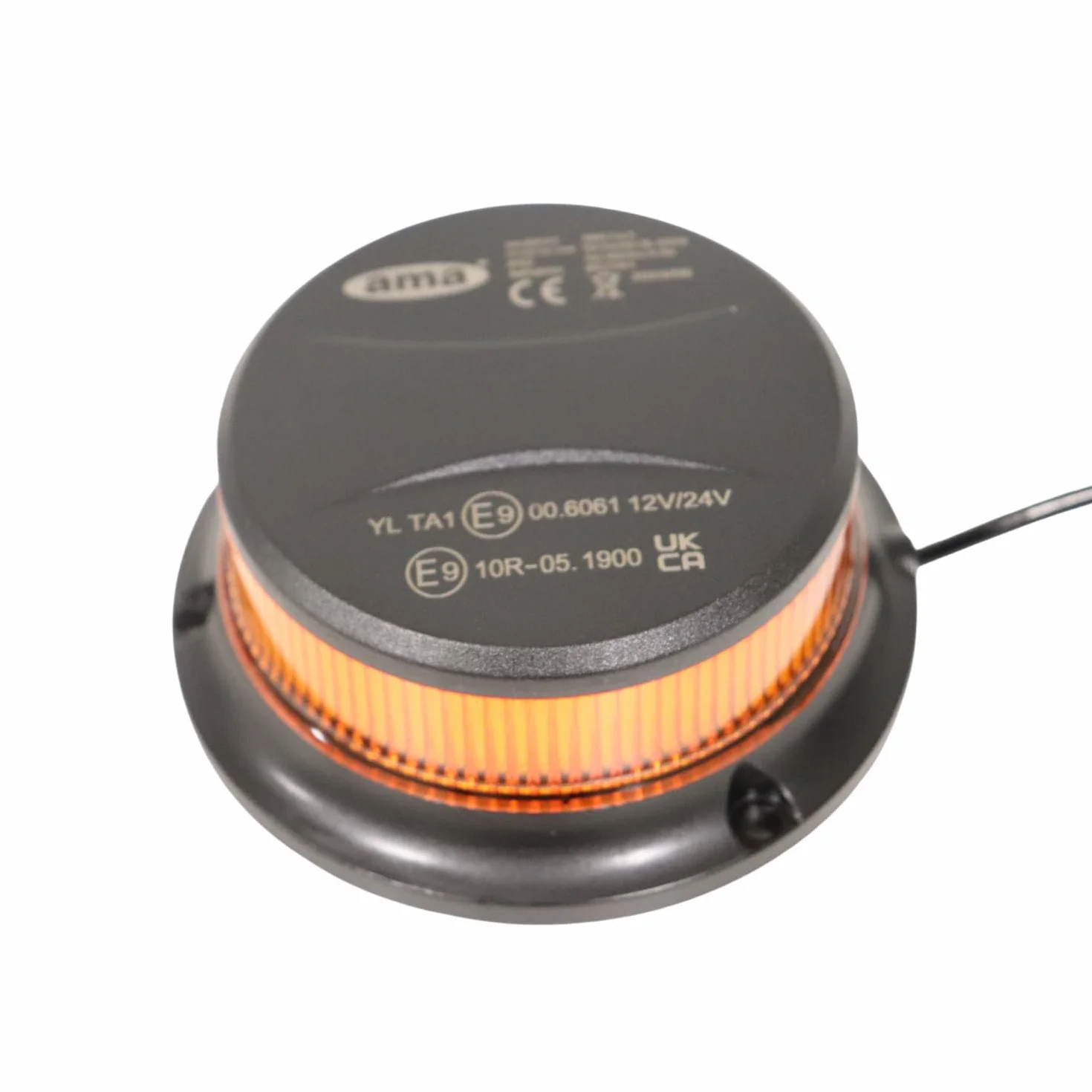 Ama Lampeggiante LED 12-24V Base Magnetica Alluminio IP67