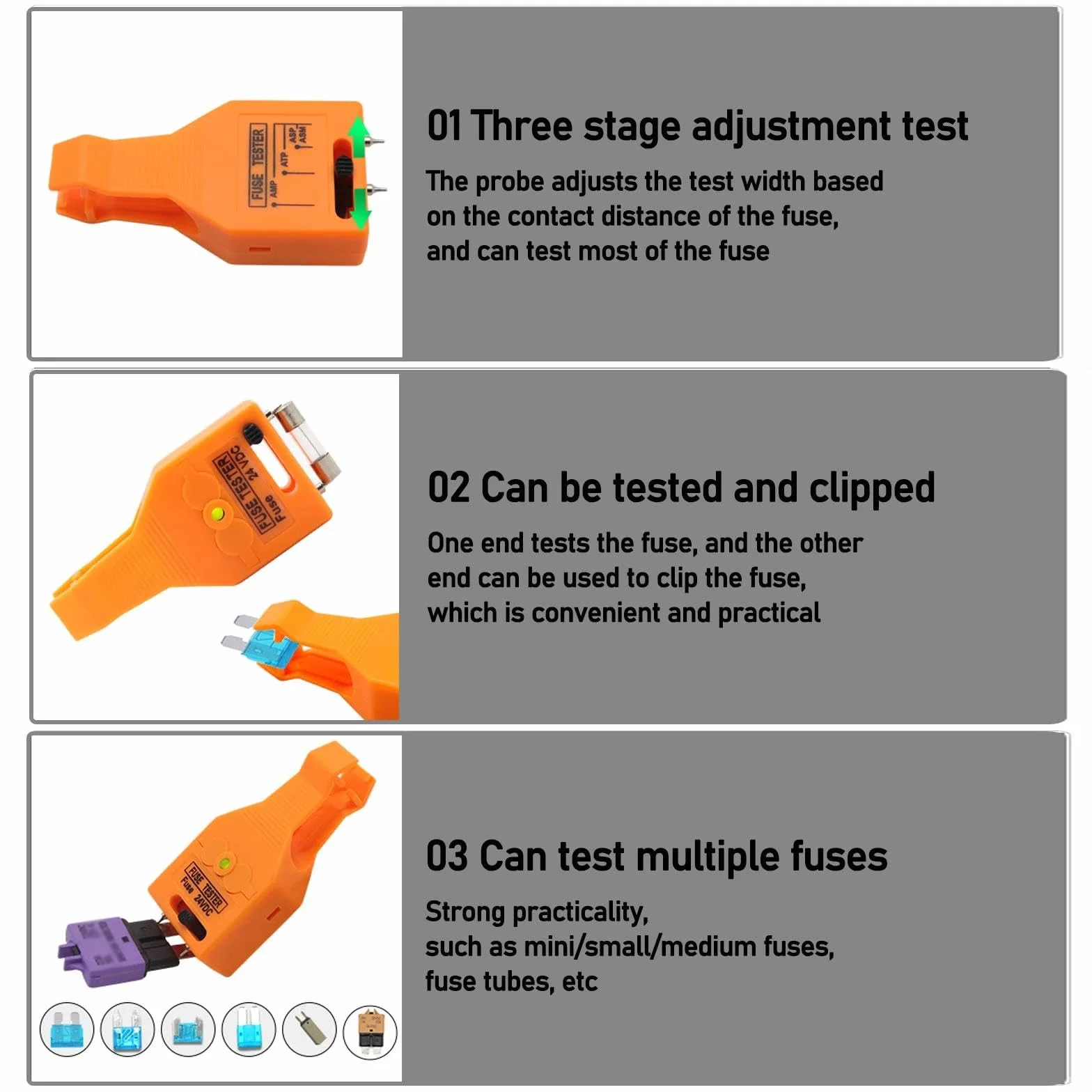 Auto Tester per Fusibile Automobilistica Multifunzionale con Indicatore LED