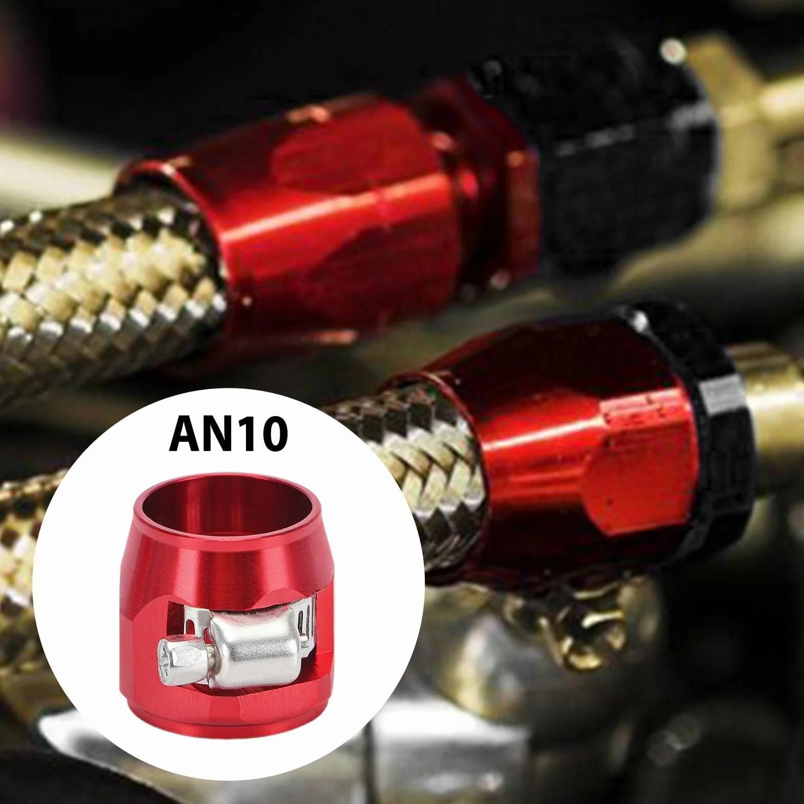 Raccordo per tubo dell'acqua in alluminio, clip di ricambio per tubo dell'olio del radiatore, accessori