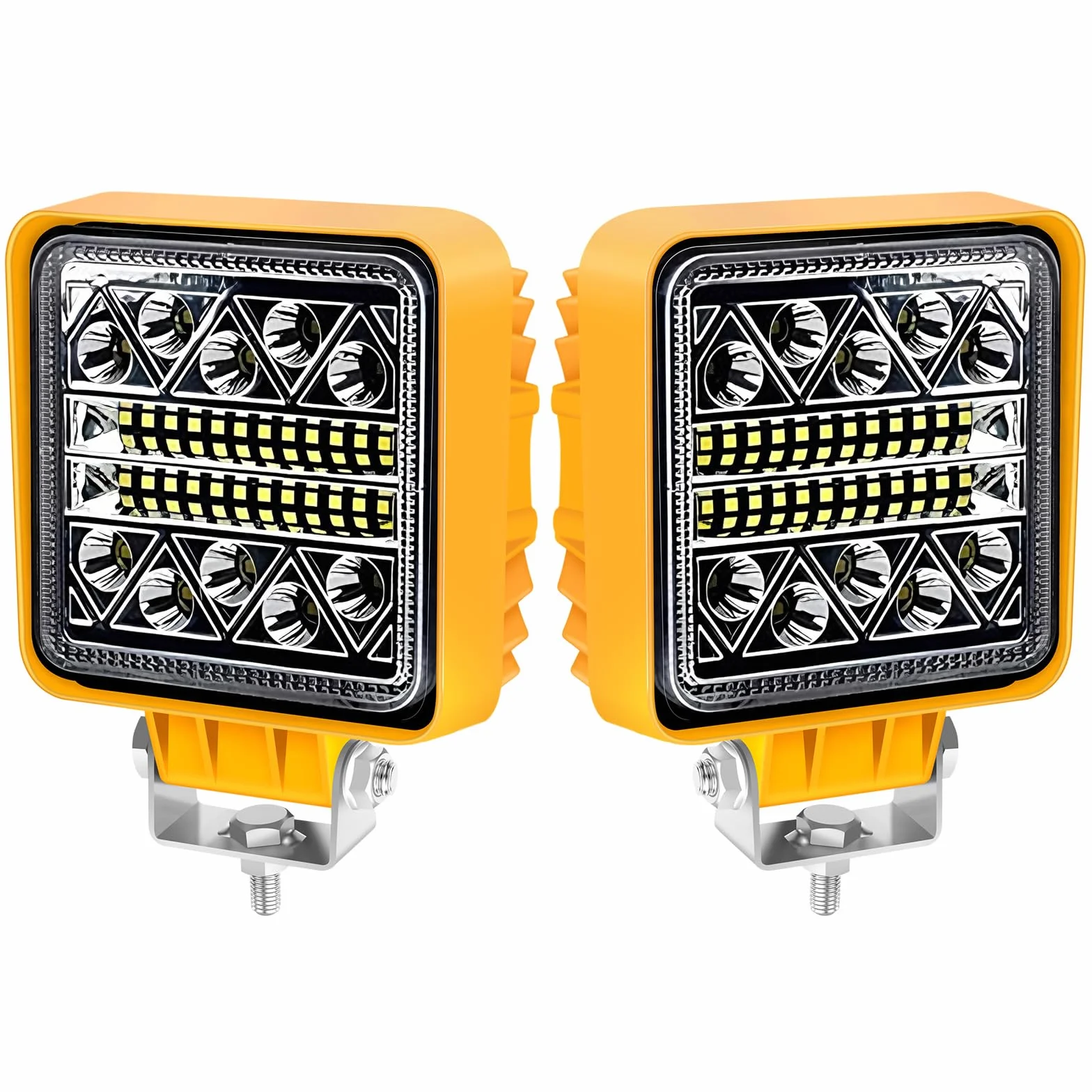 Antom LED Luci da Lavoro 2Pcs 12/24/36V 6000K 3500LM IP68 Impermeabile per Escavatori Trattori