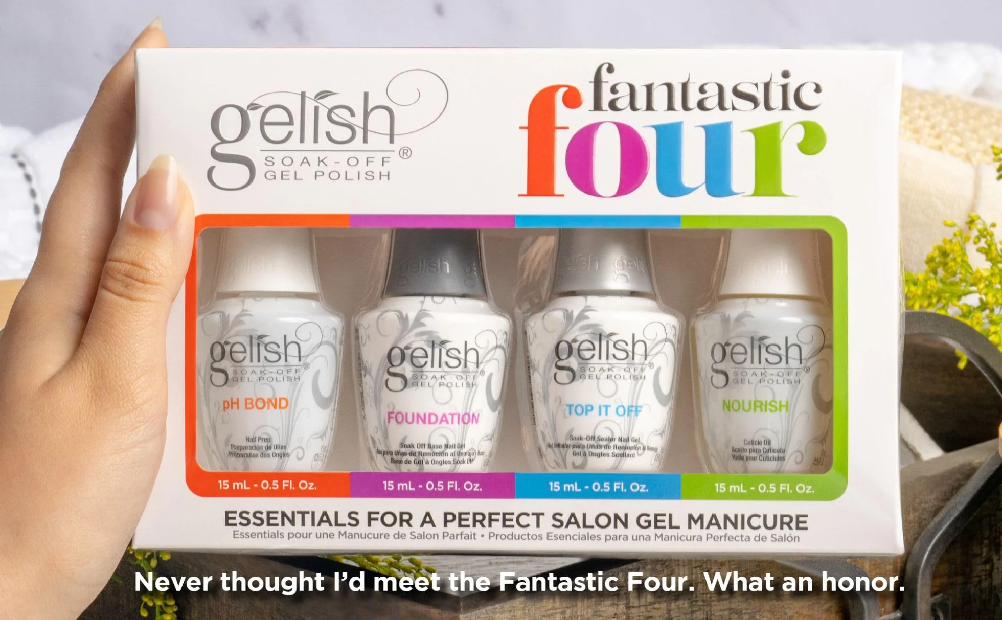 Harmony Gelish - Kit per manicure da salone (4 pezzi x 15 ml)