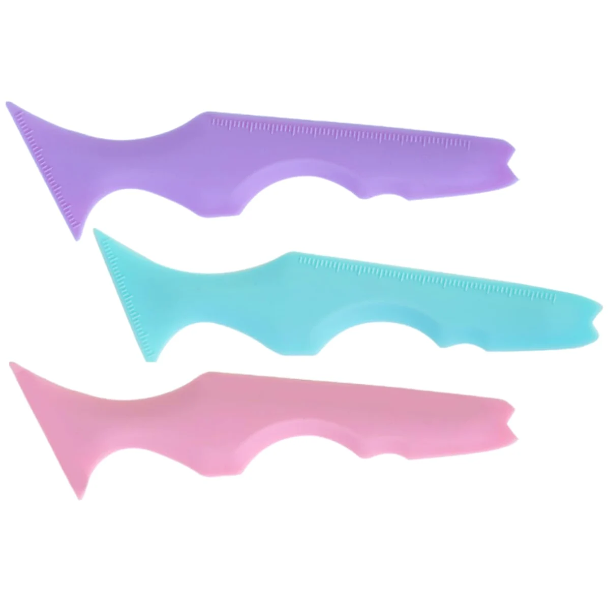 minkissy 5 Set Di Stencil Per Sopracciglia in Silicone Applicatore Per Eyeliner Strumento Per Il Trucco Ombretto Ragazza Forniture Aiuto Per Il Trucco 3 Pezzi*5