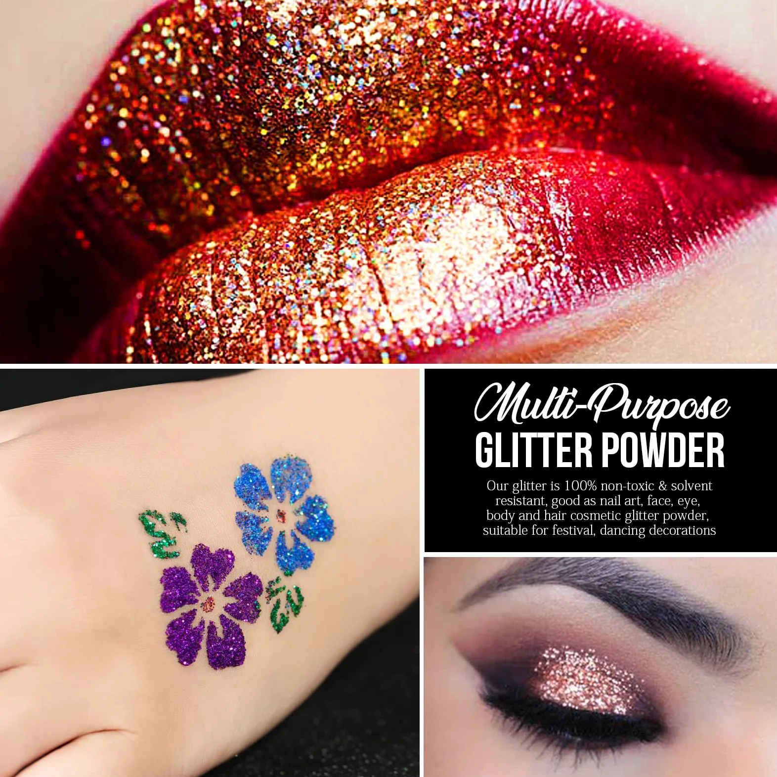 Glitter per unghie.