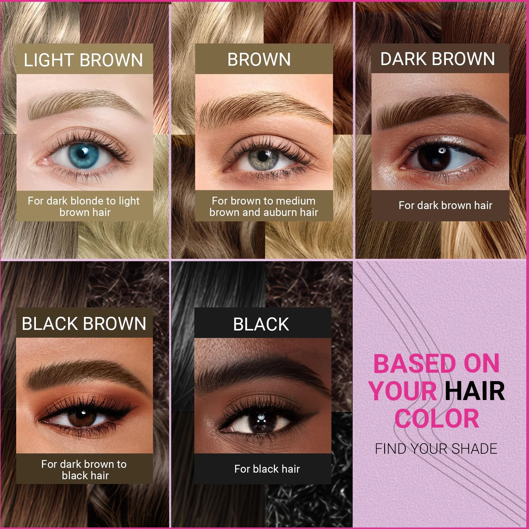 iMethod Microblading Matita per sopracciglia – Eyebrow Pencil Dual Ended 2 in 1 Matita per sopracciglia con 4 micro punte e punta precisa del pennello per creare sopracciglia naturali, marrone scuro