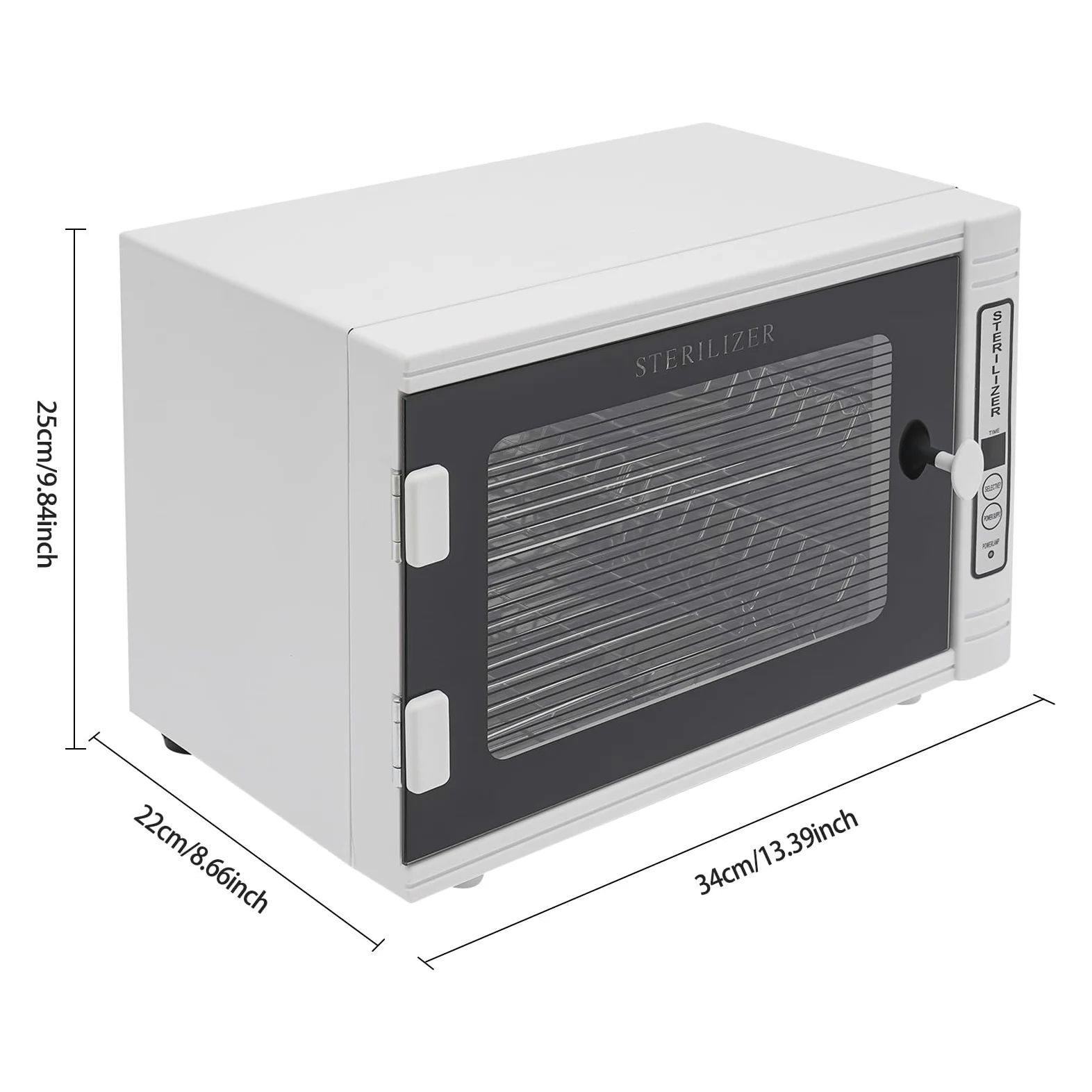 Treeisland Armadietto disinfettante UV, sterilizzatore UV da 8 W, con timer, sterilizzatore da 12 l, per manicure e unghie