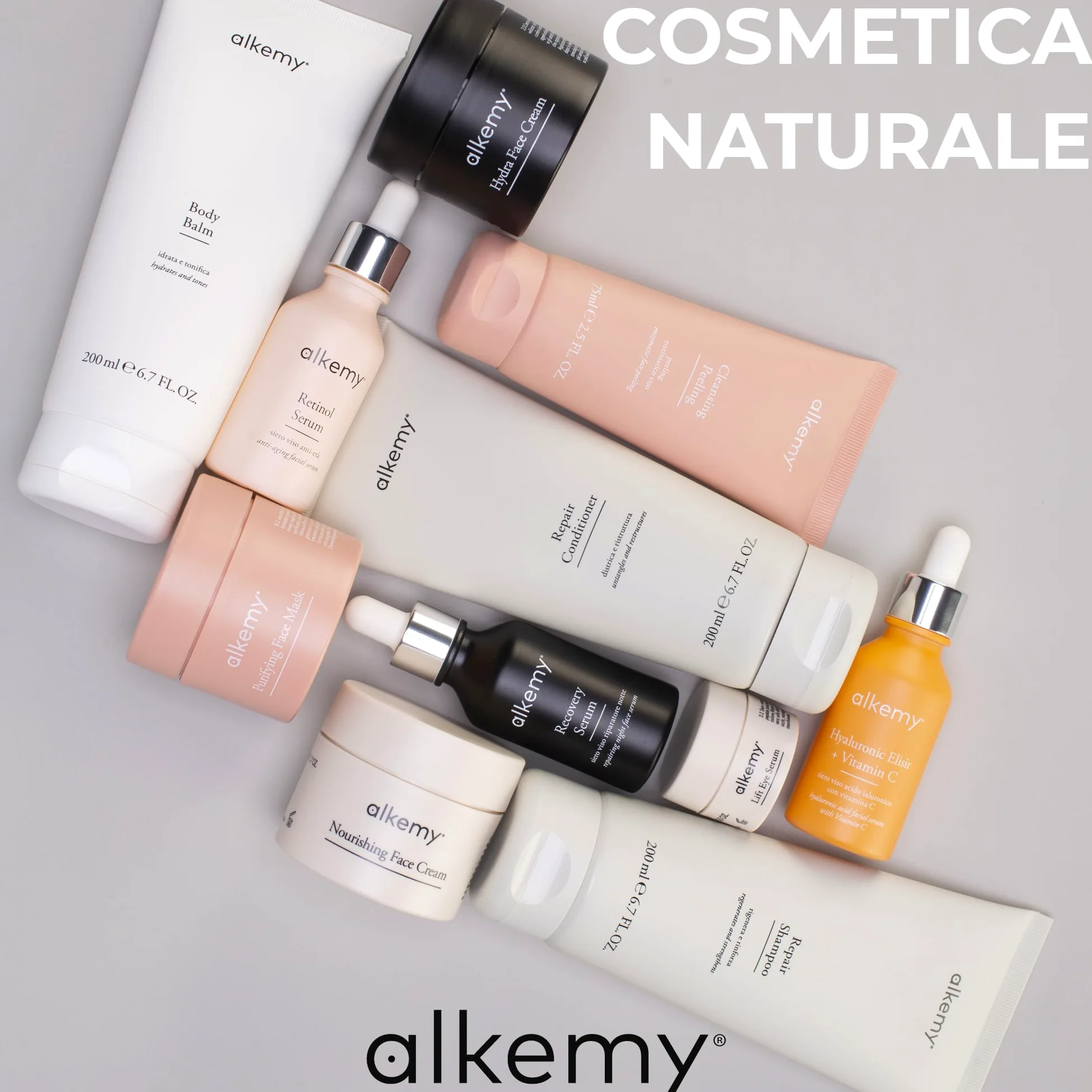 ALKEMY Crema Contorno Occhi Antirughe e Idratante - effetto Lifting e occhi Stanchi per Borse, Occhiaie e Rughe con Acido Ialuronico e Argilerine, Dermatologicamente Testata, Cosmetica Naturale 15ml