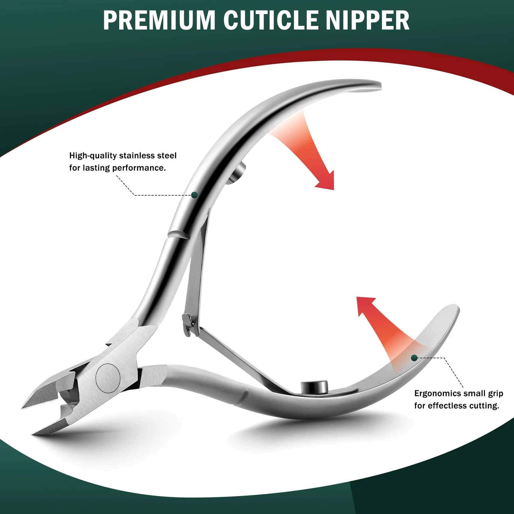 Tronchesino Cuticole Professionale in Acciaio Inossidabile 5mm per Pedicure e Manicure