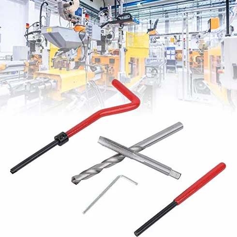 M7 Inserti di Riparazione Filettatura, Kit 25 Pezzi, Inserti Metrici 7 mm, Scatola di Plastica
