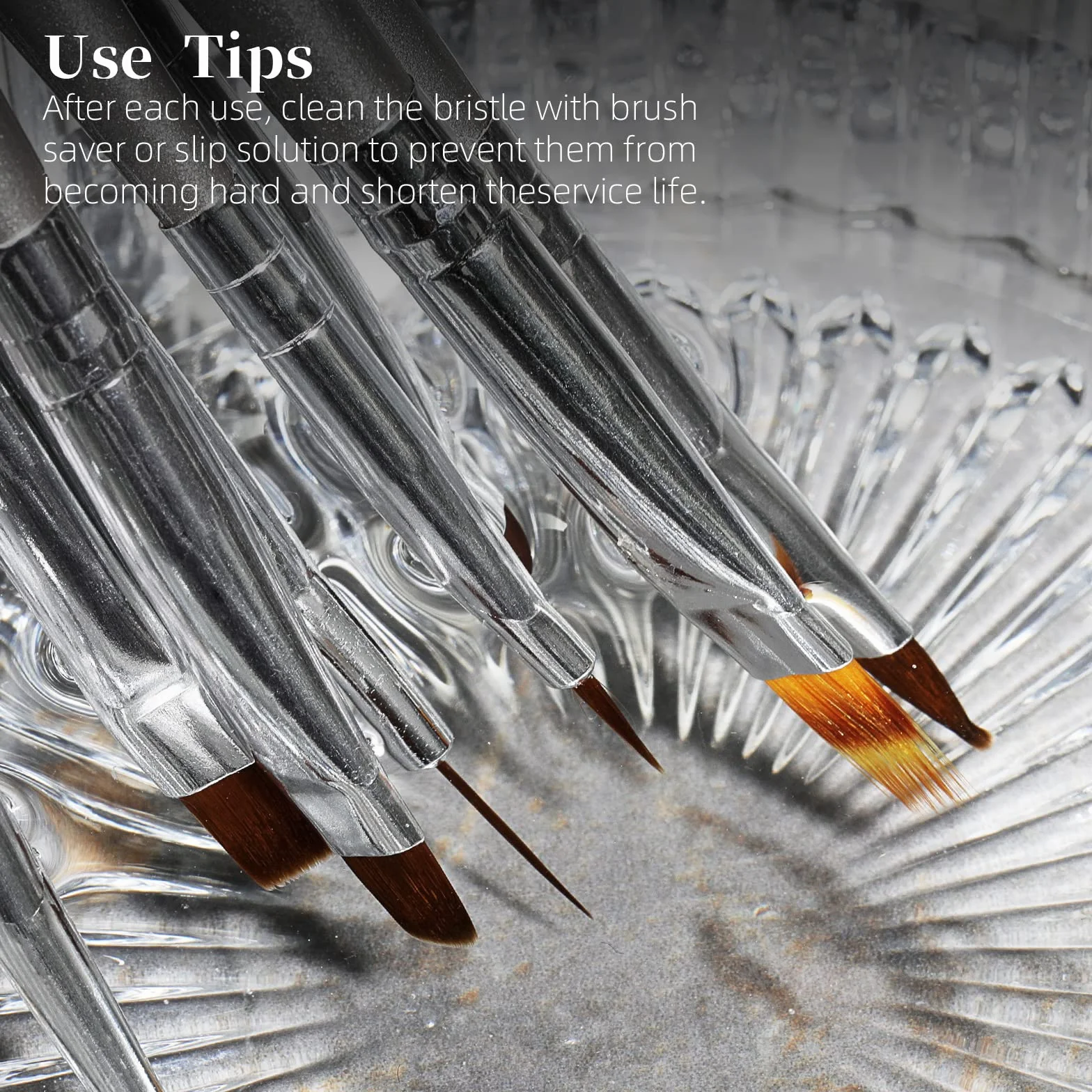 8 Pezzi Pennelli per Unghie,Aokitec pennello per Acrigel Estensione Unghie Costruttore Gel Pennello Penna Punteggiatura Linea Trazione Unghie Salone Casa Manicure DIY Donne