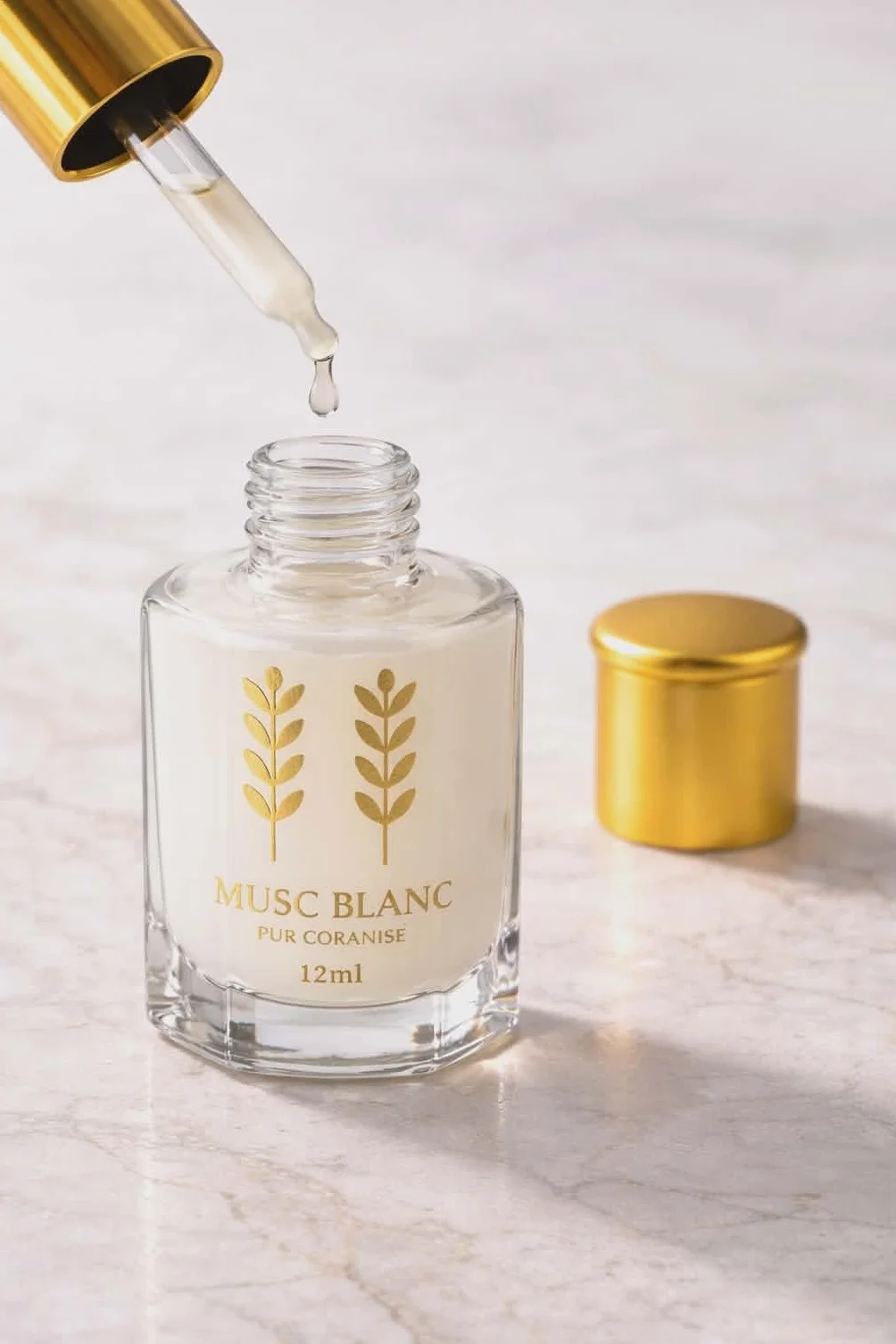 Muschio Bianco Tahara Coranizzato - Grande Flacone da 12 ml | Profumo puro e intenso | Forte Odore | RoqyaSunna Italia