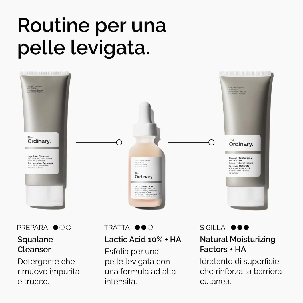 The Ordinary - acido lattico 10% ialuronico 30 ml