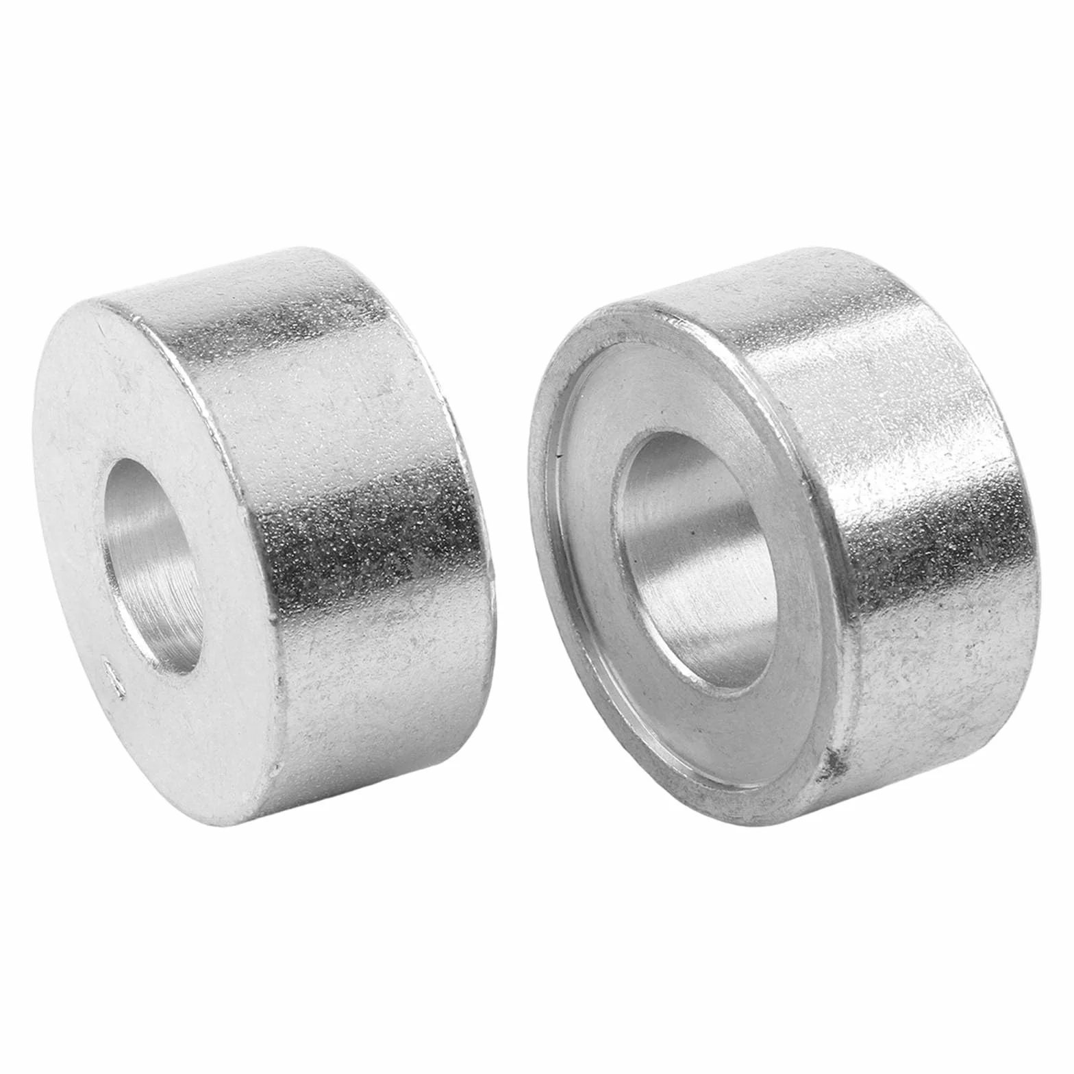 Set di 2 attrezzi per riparazione poli batteria auto, manicotti metallo 16 mm e 18 mm, argento