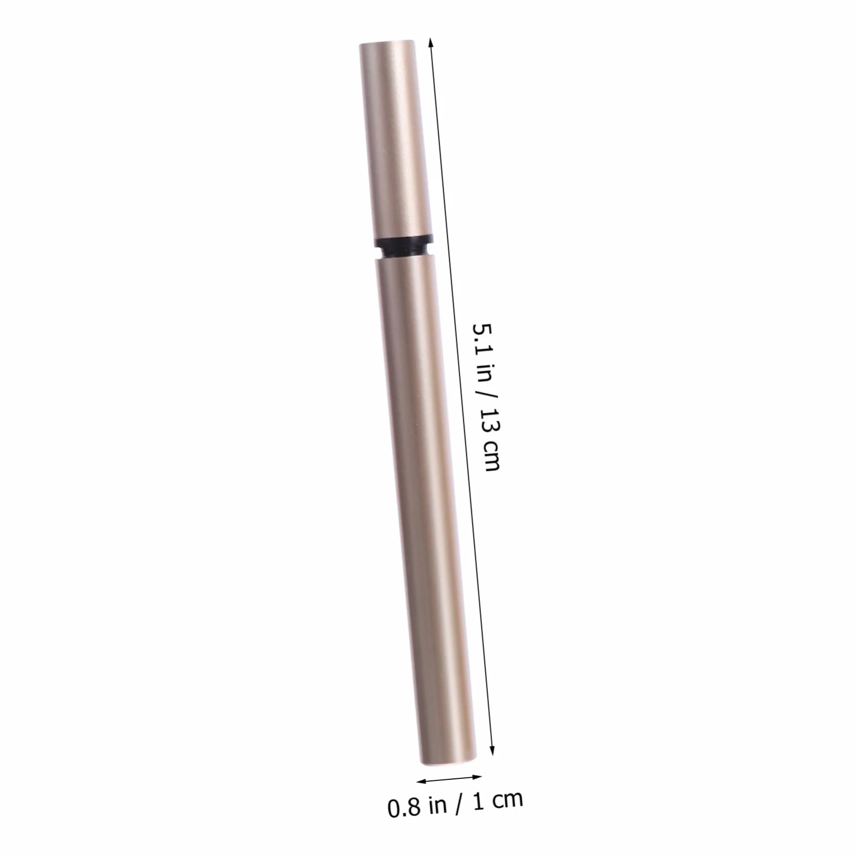5 Pezzi Tubetti Vuoti per Eyeliner Liquido da 1ml in Plastico Oro, Contenitore Portatile per Penna Eyeliner Ricaricabile per Saloni di Bellezza