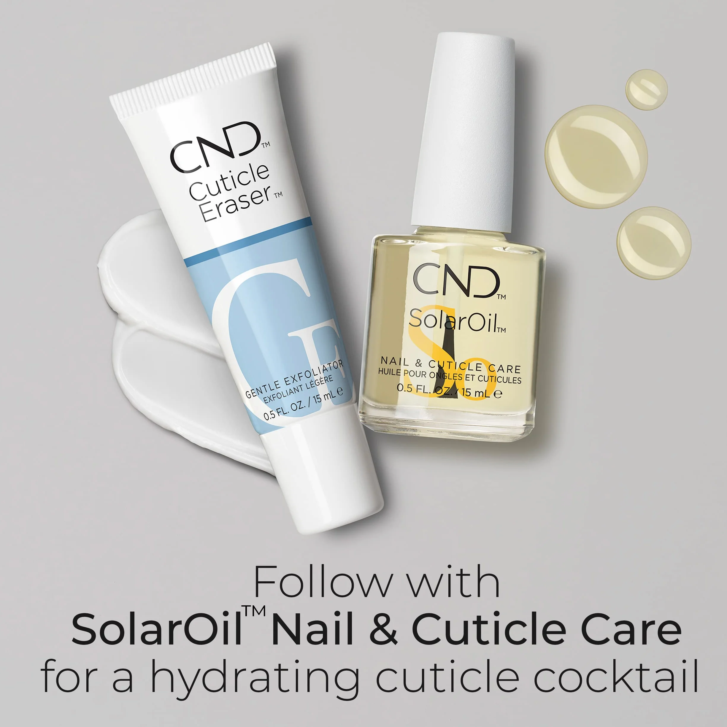 CND Cuticle Eraser - Gomma per cuticole con effetto esfoliante, 14 ml